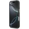 iPhone 18 Pro / iPhone 17 Pro čierny Guess IML Leopard Glitter Triangle Logo MagSafe pevný kryt thumbnail