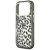 iPhone 18 Pro / iPhone 17 Pro čierny Guess IML Leopard Glitter Triangle Logo MagSafe pevný kryt thumbnail