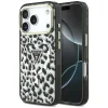 iPhone 18 Pro / iPhone 17 Pro čierny Guess IML Leopard Glitter Triangle Logo MagSafe pevný kryt thumbnail