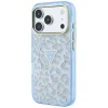 iPhone 18 Pro / 17 Pro modré puzdro Guess IML Leopard Glitter Triangle Logo MagSafe thumbnail