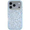 iPhone 18 Pro / 17 Pro modré puzdro Guess IML Leopard Glitter Triangle Logo MagSafe thumbnail
