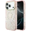  iPhone 18 Pro Max / iPhone 17 Pro Max rózsaszín Guess IML Leopard Glitter Triangle Logo MagSafe keménytok thumbnail