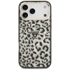 iPhone 18 Pro Max / 17 Pro Max čierny Guess IML Leopard Glitter Triangle Logo MagSafe kryt thumbnail