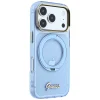 iPhone 18 Pro Max / 17 Pro Max svetlomodré puzdro Guess IML Ring Stand 360 Script Metal Logo MagSafe thumbnail