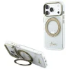 iPhone 18 Pro / 17 Pro priehľadný kryt Guess IML Ring Stand 360 Script Metal Logo MagSafe thumbnail