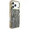  iPhone 18 Pro Max / iPhone 17 Pro Max arany Guess IML Zebra Glitter Triangle Logo MagSafe tok thumbnail