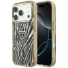  iPhone 18 Pro Max / iPhone 17 Pro Max arany Guess IML Zebra Glitter Triangle Logo MagSafe tok thumbnail