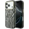  Apple iPhone 18 Pro Max / 17 Pro Max ezüst Guess IML Zebra Glitter Triangle Logo MagSafe keménytok thumbnail