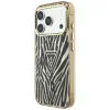  iPhone 18 Pro Max / iPhone 17 Pro Max arany Guess IML Zebra Glitter Triangle Logo MagSafe tok thumbnail