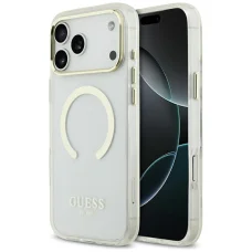  Apple iPhone 18 Pro Max / 17 Pro Max arany Guess Metal Outline MagSafe tok