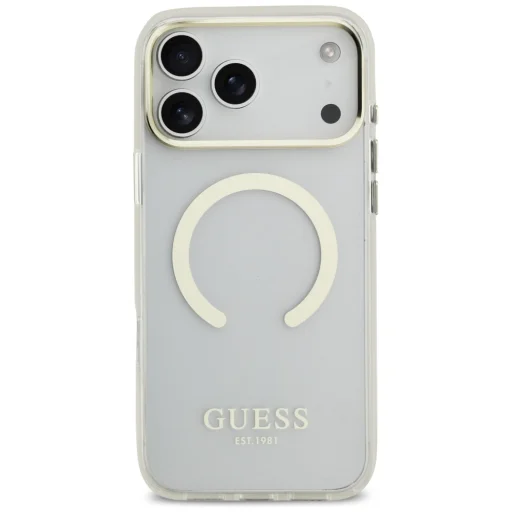 Apple iPhone 18 Pro Max / 17 Pro Max arany Guess Metal Outline MagSafe tok - 3