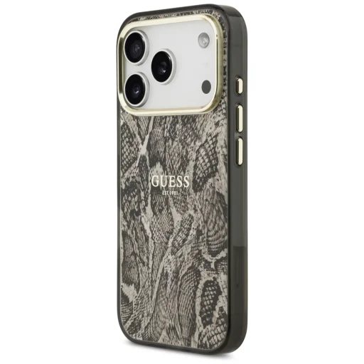 Hnedé puzdro Guess Python Pattern MagSafe pre iPhone 18 Pro / 17 Pro - 2