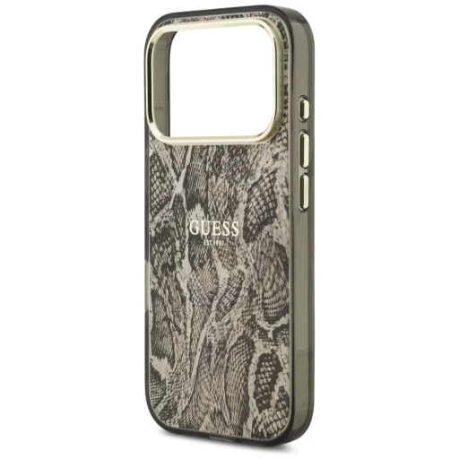 Hnedé puzdro Guess Python Pattern MagSafe pre iPhone 18 Pro / 17 Pro - 6