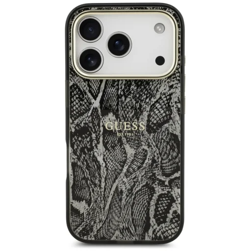 iPhone 18 Pro / 17 Pro čierny Guess Python Pattern MagSafe kryt - 3