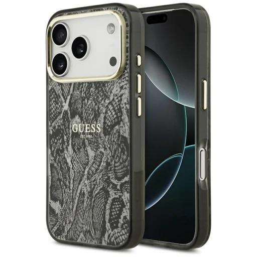 iPhone 18 Pro / 17 Pro čierny Guess Python Pattern MagSafe kryt - 1