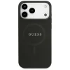  iPhone 18 Pro Max / 17 Pro Max fekete Guess Saffiano Classic Logo MagSafe tok thumbnail