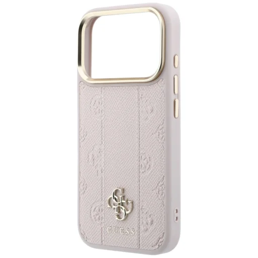  iPhone 18 Pro Max / 17 Pro Max rózsaszín Guess Stripe Peony 4G Logo MagSafe tok - 6