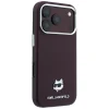 Apple iPhone 18 Pro / 17 Pro bordové puzdro Karl Lagerfeld Grained Choupette Head Metal MagSafe thumbnail