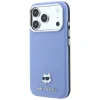 Apple iPhone 18 Pro / 17 Pro svetlomodré puzdro Karl Lagerfeld Grained Choupette Head Metal MagSafe thumbnail