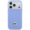 Apple iPhone 18 Pro / 17 Pro svetlomodré puzdro Karl Lagerfeld Grained Choupette Head Metal MagSafe thumbnail