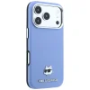 Apple iPhone 18 Pro / 17 Pro svetlomodré puzdro Karl Lagerfeld Grained Choupette Head Metal MagSafe thumbnail