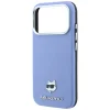 Apple iPhone 18 Pro / 17 Pro svetlomodré puzdro Karl Lagerfeld Grained Choupette Head Metal MagSafe thumbnail