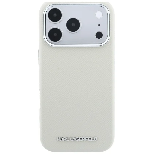 Apple iPhone 18 Pro / 17 Pro béžový Karl Lagerfeld zrnitý kryt s predĺženým logom MagSafe - 3