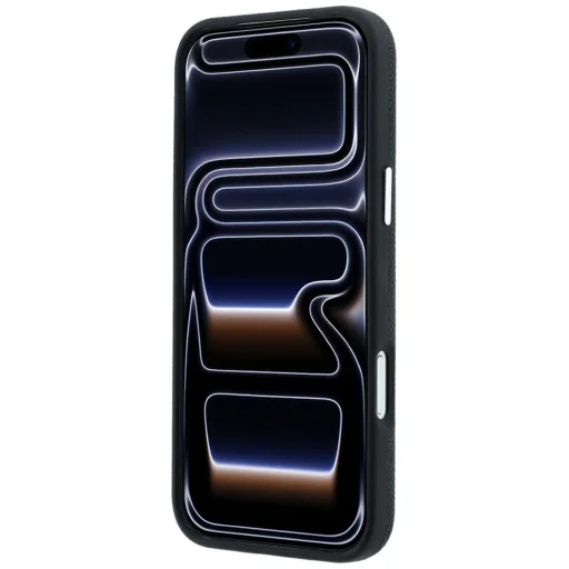  Apple iPhone 18 Pro Max és iPhone 17 Pro Max fekete Karl Lagerfeld Grained Elongated Logo MagSafe tok - 5