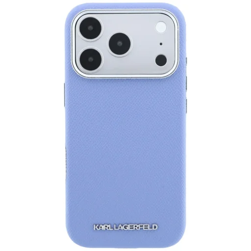 iPhone 18 Pro / 17 Pro modrý Karl Lagerfeld zrnitý kryt s predĺženým logom MagSafe - 3