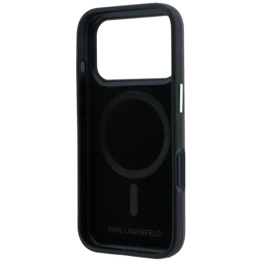  iPhone 18 Pro Max / 17 Pro Max bordó Karl Lagerfeld Grained Heads Metal MagSafe tok - 7