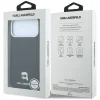iPhone 18 Pro Max / 17 Pro Max čierne puzdro Karl Lagerfeld Grained Karl Head Metal MagSafe thumbnail