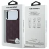  iPhone 18 Pro Max / 17 Pro Max bordó Karl Lagerfeld Grained Mono Resin Logo MagSafe tok thumbnail