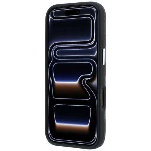  iPhone 18 Pro Max / 17 Pro Max bordó Karl Lagerfeld Grained Mono Resin Logo MagSafe tok - 5