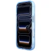  iPhone 18 Pro Max / 17 Pro Max kék Karl Lagerfeld IML Big Signature műgyanta tok fémkerettel thumbnail