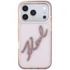 iPhone 18 Pro / 17 Pro ružový Karl Lagerfeld IML Big Signature živicový kryt s kovovým rámom thumbnail