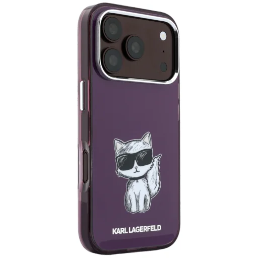 iPhone 18 Pro / 17 Pro bordové puzdro Karl Lagerfeld Choupette Body Sketch Print MagSafe - 4