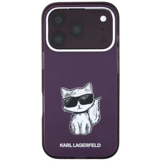 iPhone 18 Pro / 17 Pro bordové puzdro Karl Lagerfeld Choupette Body Sketch Print MagSafe - 2