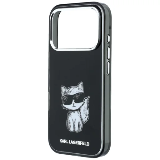 iPhone 18 Pro Max / 17 Pro Max čierny Karl Lagerfeld Choupette Body Sketch Print MagSafe kryt - 6
