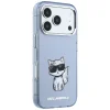  iPhone 18 Pro Max / 17 Pro Max világoskék Karl Lagerfeld IML Choupette Body Sketch Print MagSafe tok thumbnail