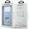  iPhone 18 Pro Max / 17 Pro Max világoskék Karl Lagerfeld IML Choupette Body Sketch Print MagSafe tok thumbnail