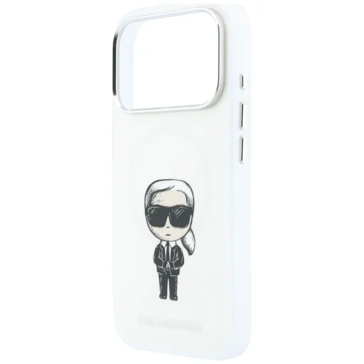 iPhone 18 Pro Max / iPhone 17 Pro Max béžový Karl Lagerfeld IML Ikonik Sketch Print MagSafe zadný kryt - 6