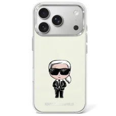 Béžové puzdro Karl Lagerfeld IML Ikonik Sketch MagSafe pre iPhone 18 Pro / 17 Pro