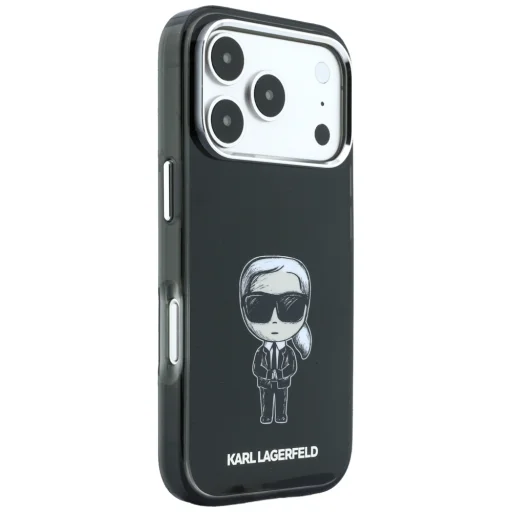 iPhone 18 Pro Max / 17 Pro Max čierne puzdro Karl Lagerfeld IML Ikonik Sketch Print MagSafe - 6