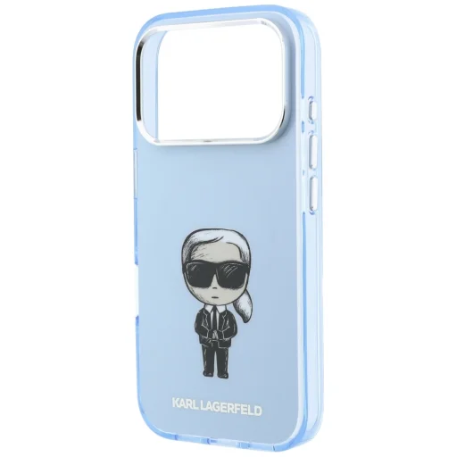 iPhone 18 Pro / 17 Pro svetloružové puzdro Karl Lagerfeld IML Ikonik s motívom náčrtu MagSafe - 2