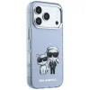  Apple iPhone 18 Pro Max / 17 Pro Max világoskék Karl Lagerfeld IML Karl&Choupette Bodies Sketch Print MagSafe tok thumbnail