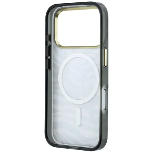  iPhone 18 Pro Max / 17 Pro Max arany Karl Lagerfeld IML Signature Zebra Glitter MagSafe tok - 7