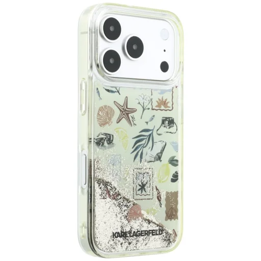 Apple iPhone 18 Pro / iPhone 17 Pro béžové puzdro Karl Lagerfeld Liquid Glitter Beach & Sand - 4