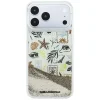  iPhone 18 Pro Max / iPhone 17 Pro Max bézs Karl Lagerfeld Liquid Glitter Beach & Sand keménytok thumbnail