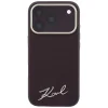  iPhone 18 Pro Max / 17 Pro Max bordó Karl Lagerfeld Saffiano Small Script Metal Logo MagSafe tok thumbnail