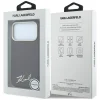  iPhone 18 Pro Max / 17 Pro Max bordó Karl Lagerfeld Saffiano Small Script Metal Logo MagSafe tok thumbnail